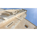 Deux enduits utilisés pour le ravalement de l'Église Saint Nicolas à Chantelle (03) Réalisation weber Chantelle (2)