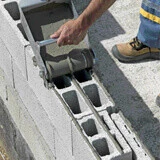 illustration du montage des blocs de béton à joint mince