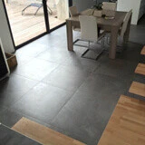 illustration de la pose de carrelage sur panneaux de bois