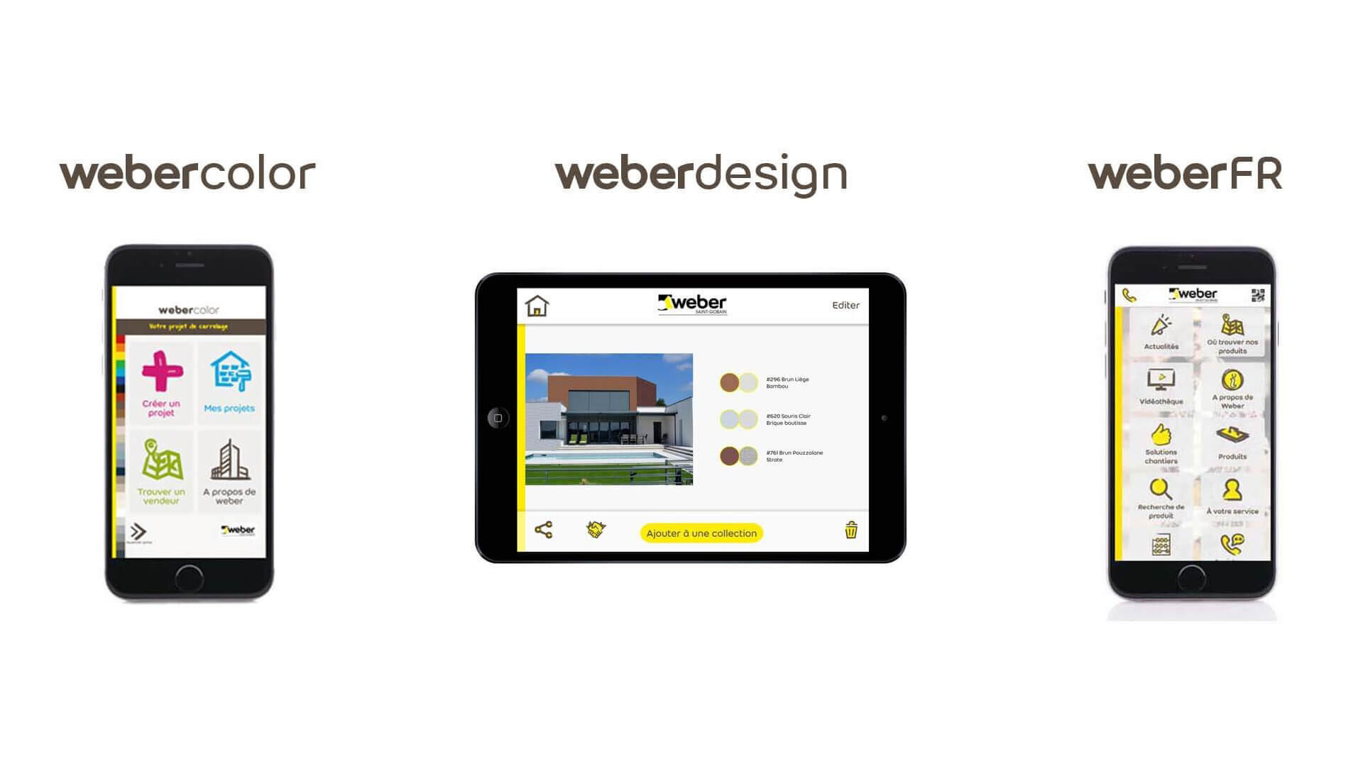 WEBER nos applications mobiles externes