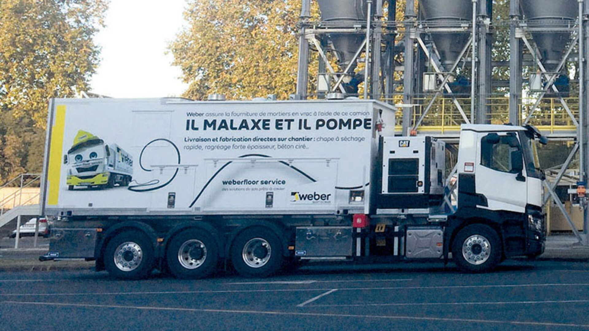 weber truck - weberfloor service de malaxage et pompage