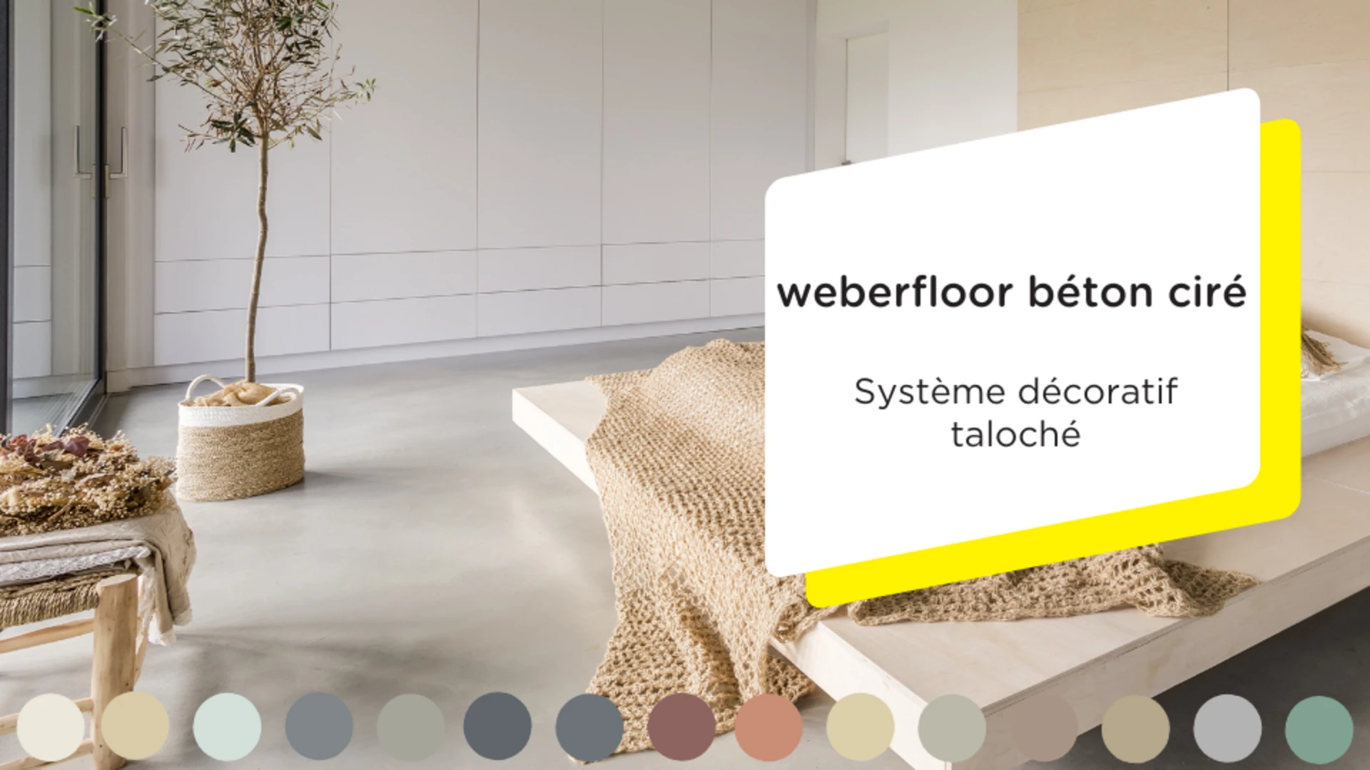 Bannière weberfloor béton ciré