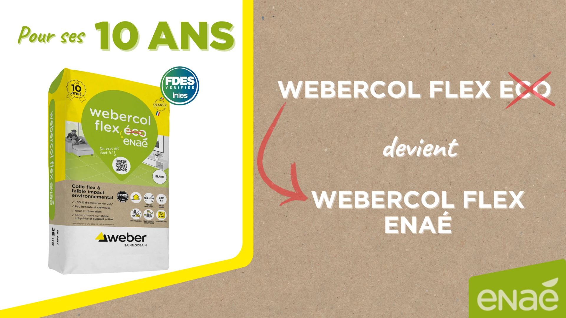Bannière webercol flex enaé