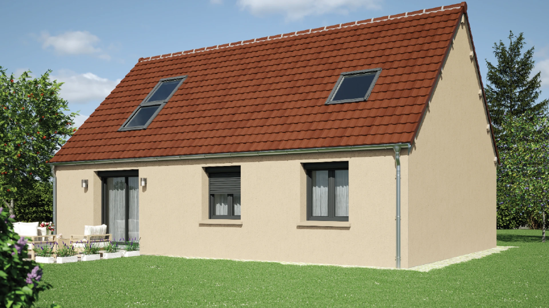 Maison après rénovation - Beige