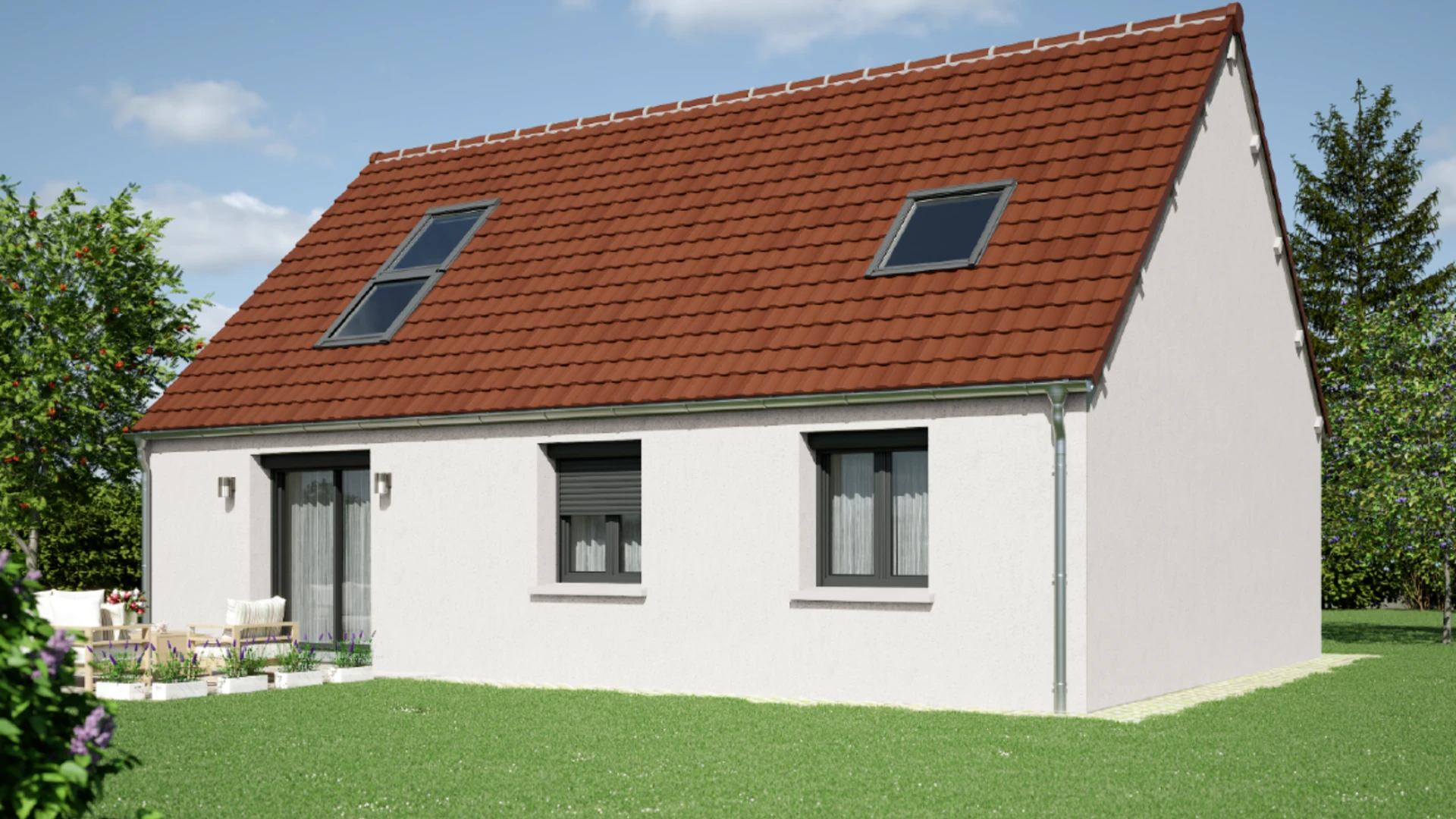 Maison après rénovation - blanc lumière 