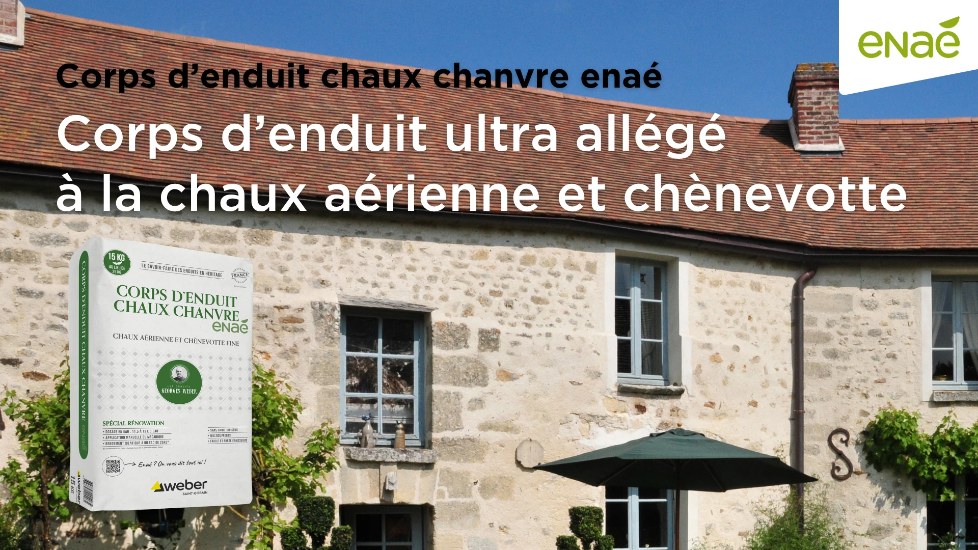bannière corps enduit chaux chanvre enaé