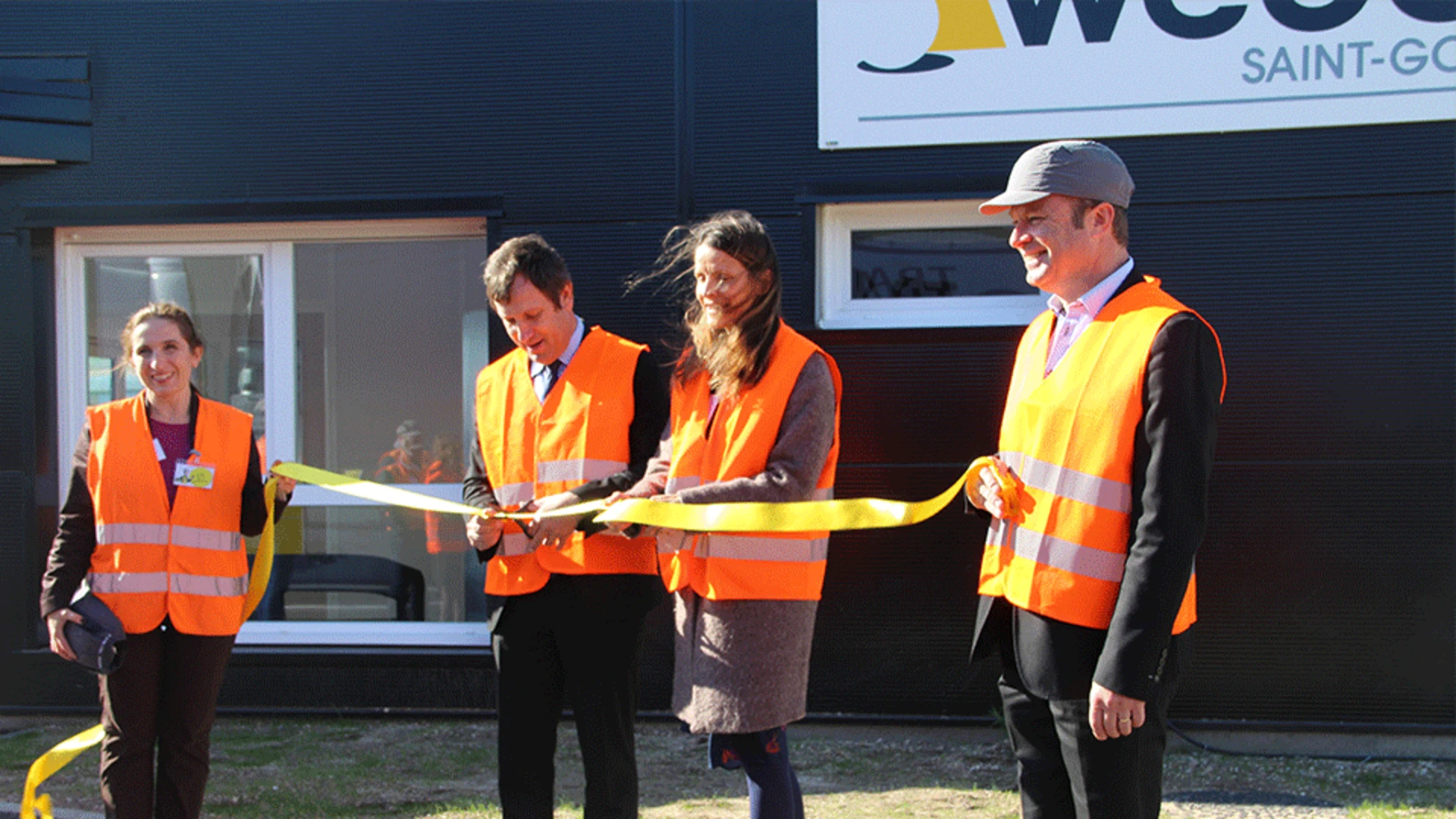 site de Sorgues (84), inaugruration