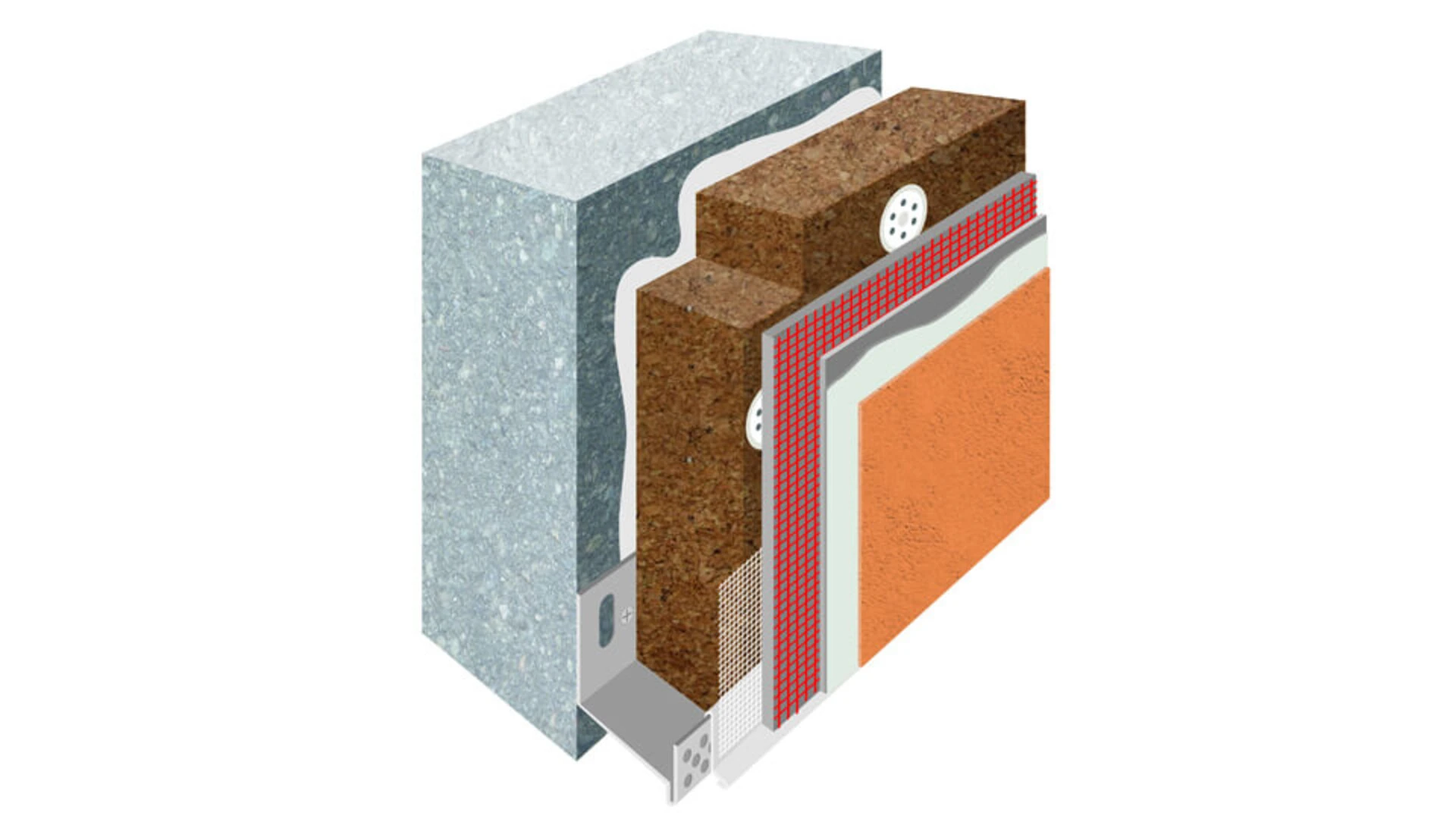 Isolation thermique par l'extérieur : solution webertherm natura 10