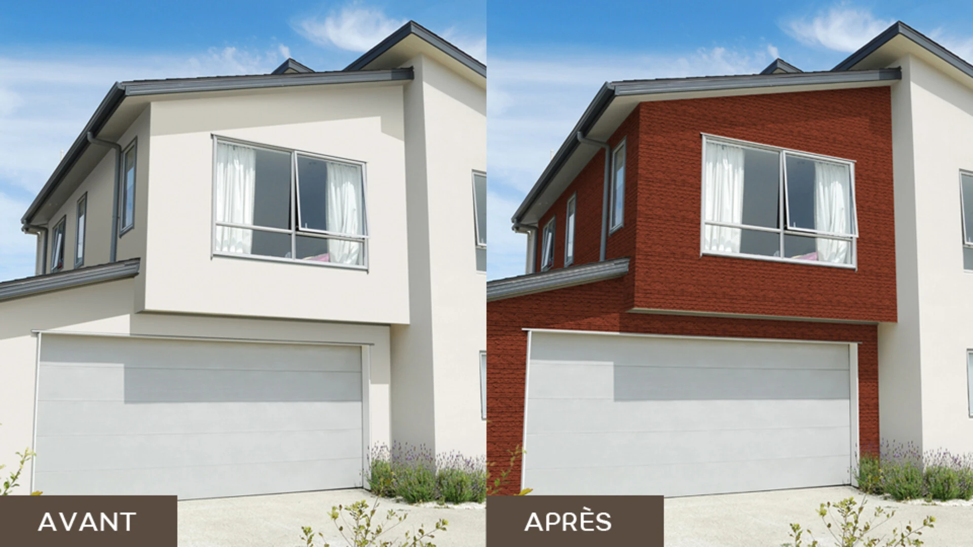 La décoration de façade avec weber terranova print : effet strate