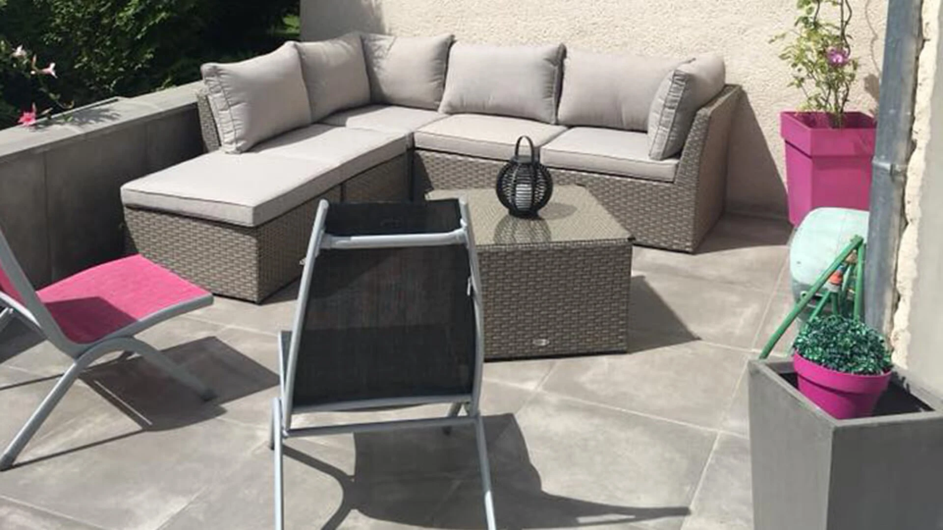 témoignage avant/après, Seine-et-Marne, terrasse, carrelage