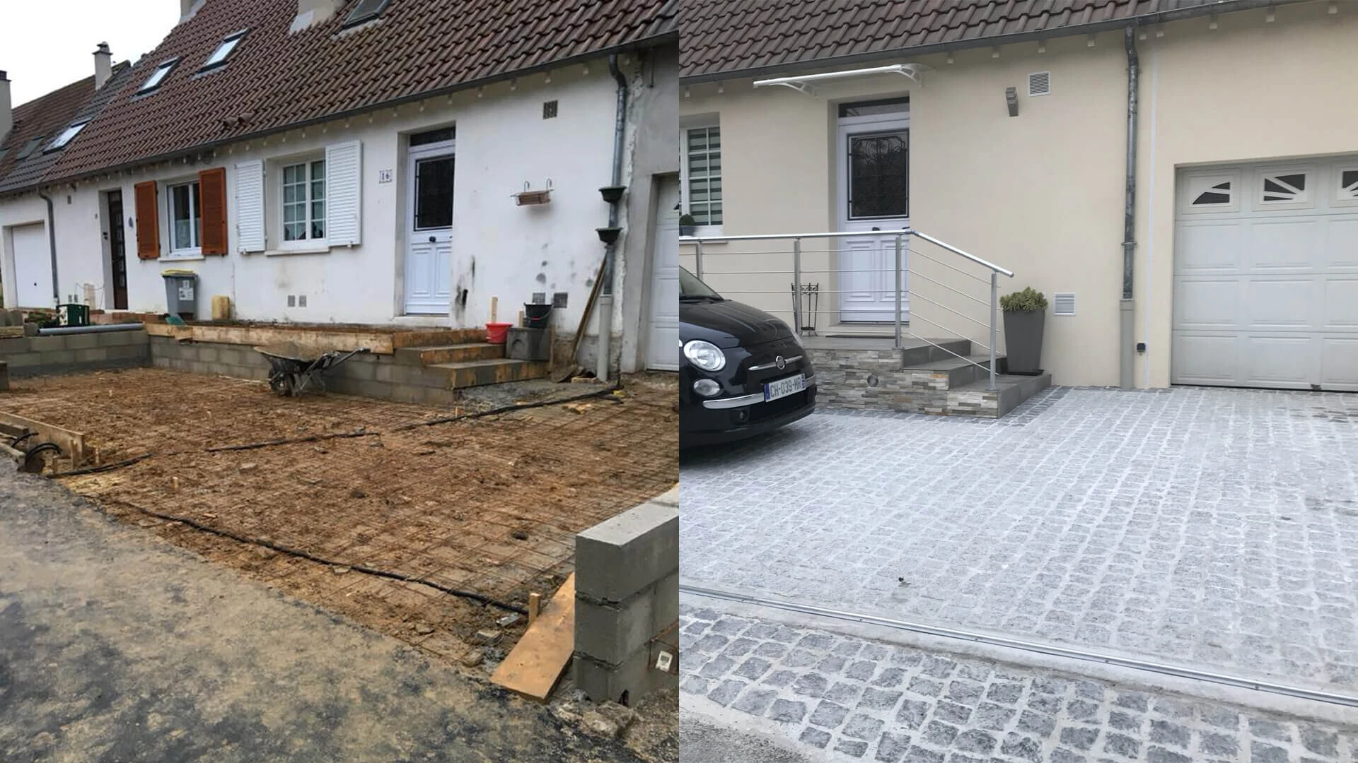 témoignage avant/après, Seine-et-Marne, création d'une devanture 