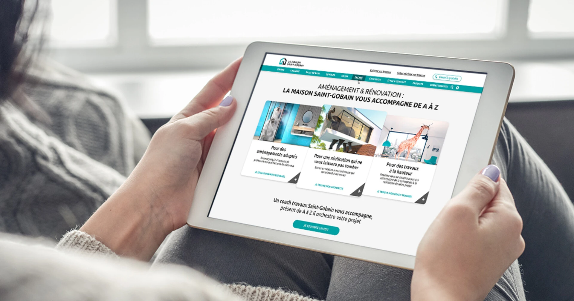 Le site internet La Maison Saint-Gobain