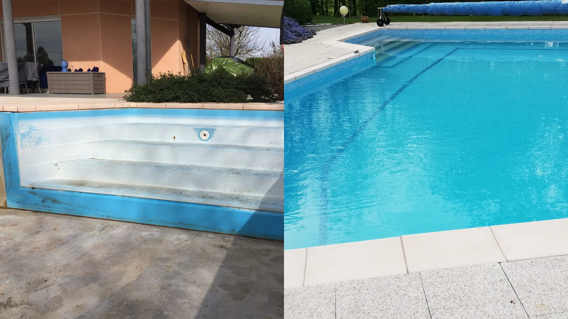 weber, témoignage avant après, piscine Courlans, piscine, Courlans