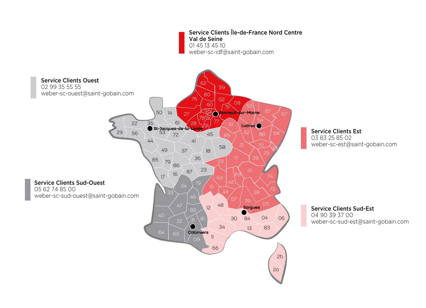 Carte des contacts Tradical