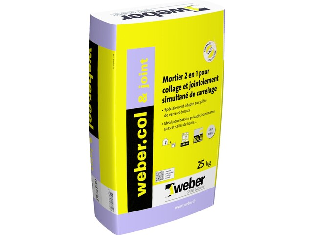 Webercol Joint Mortier 2 En 1 Pour Collage Et Jointoiement