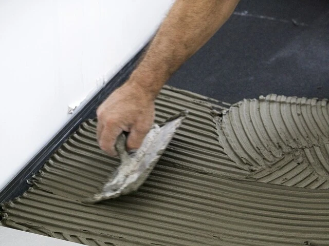 Pose du carrelage