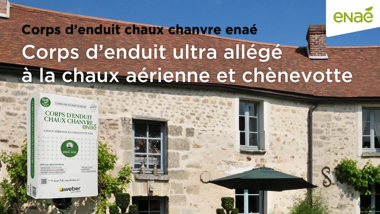 bannière corps enduit chaux chanvre enaé