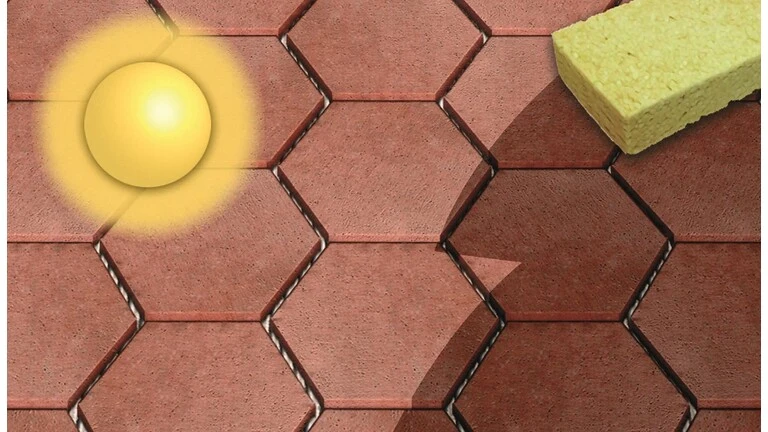 Carreaux poreux par temps chaud