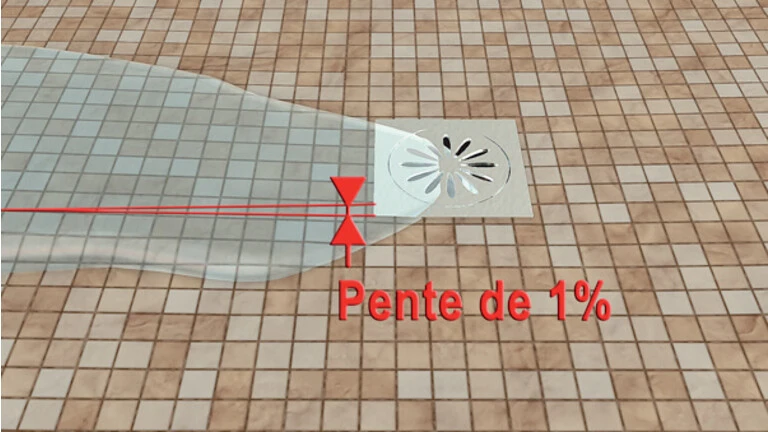 L'étanchéité dans la douche à l'italienne - contrainte 2 : la stagnation de l'eau