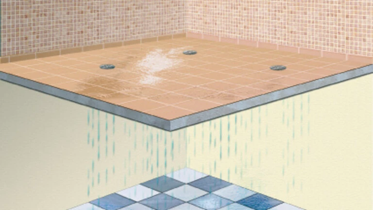 L'étanchéité dans la douche à l'italienne - contrainte 3 : les points singuliers