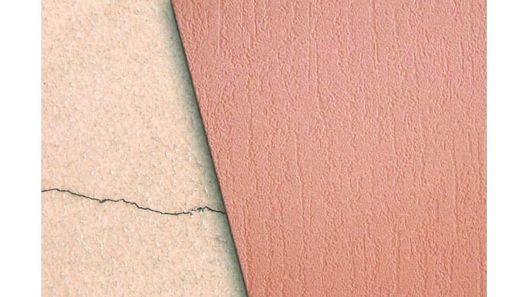 Renovation Facade Fissurée Avec Un Revêtement Organique