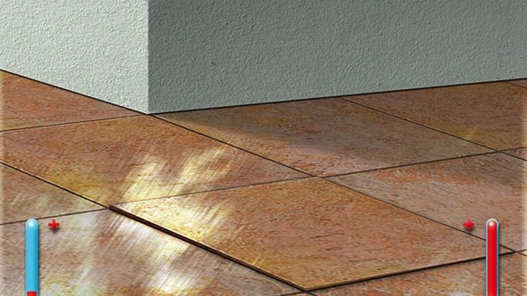 La dilatation des carreaux par forte chaleur