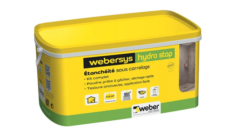 weberespace LS, weberespace carrelage, packaging, webersys hydro stop