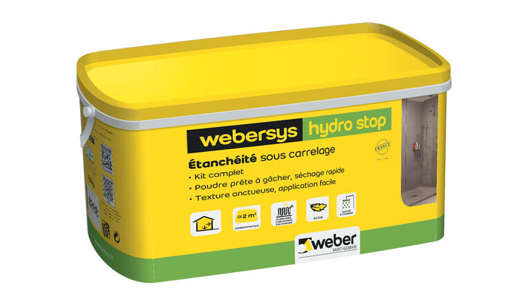 weberespace LS, weberespace carrelage, packaging, webersys hydro stop
