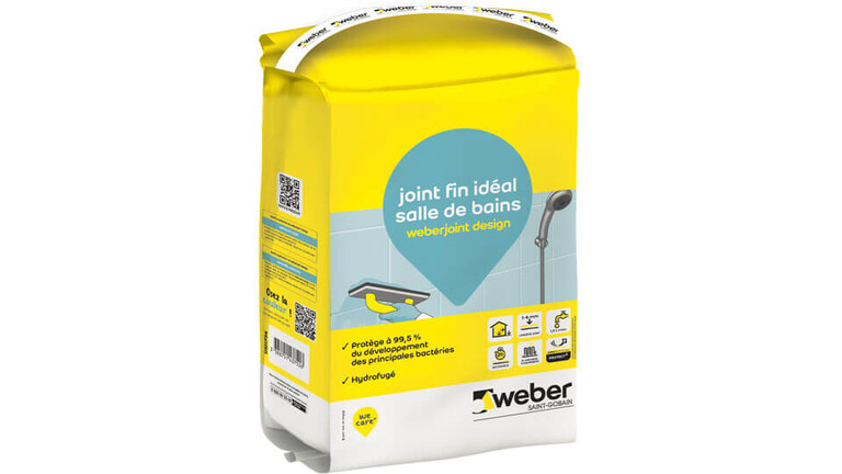 weberespace LS, espace carrelage, packagings, weberjoint design