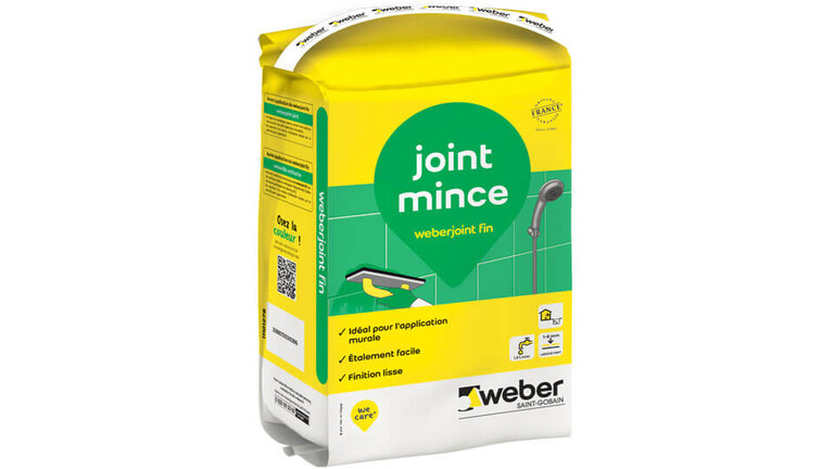 weberespace LS, espace carrelage, packagings, weberjoint fin