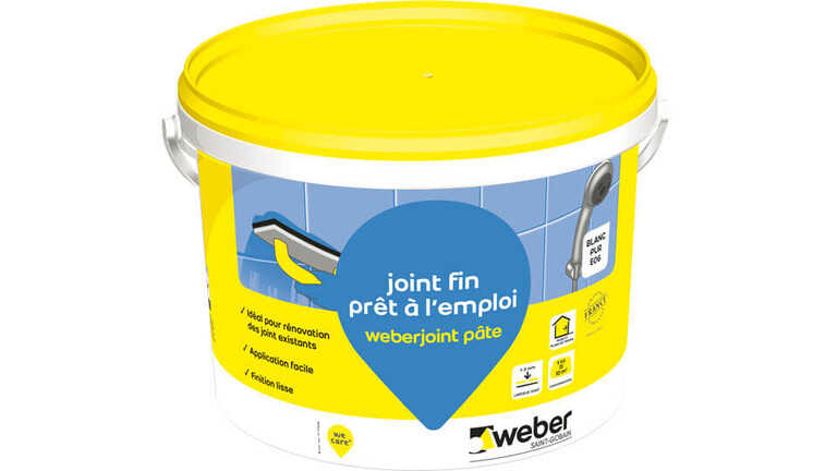 weberespace LS, espace carrelage, packagings, weberjoint pâte