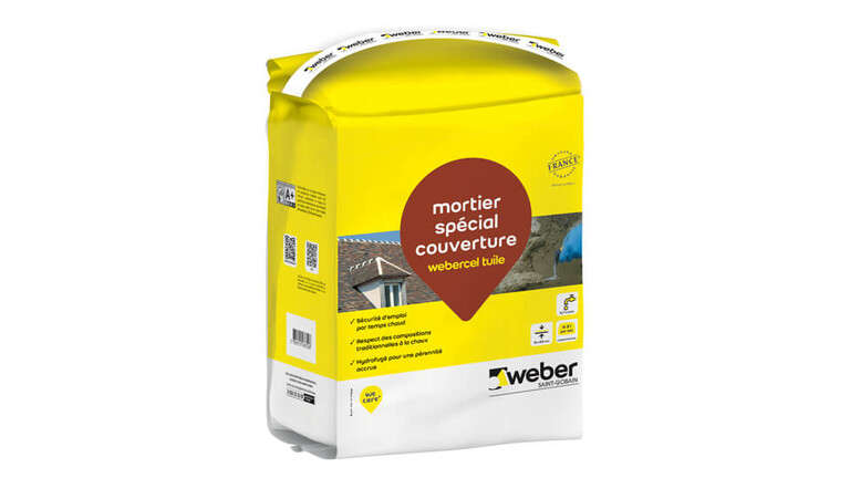 weberespace LS, weberespace maçonnerie, packaging, webercel tuile