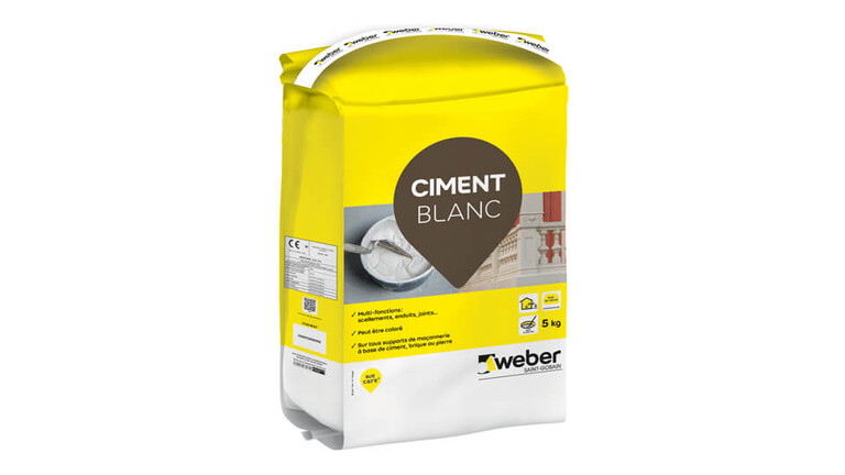 weberespace LS, weberespace maçonnerie, packaging, ciment blanc