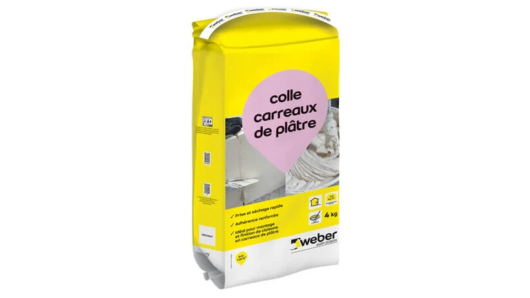weberespace LS, weberespace maçonnerie, packaging, colle carreaux de plâtre