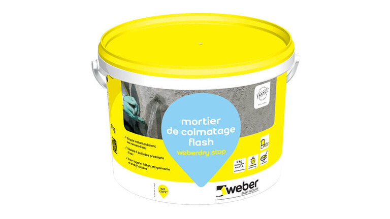 weberespace LS, weberespace maçonnerie, packaging, weberdry stop
