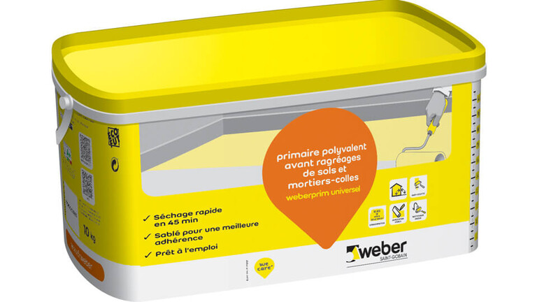 weberespace LS, weberespace carrelage, packaging, weberprim universel